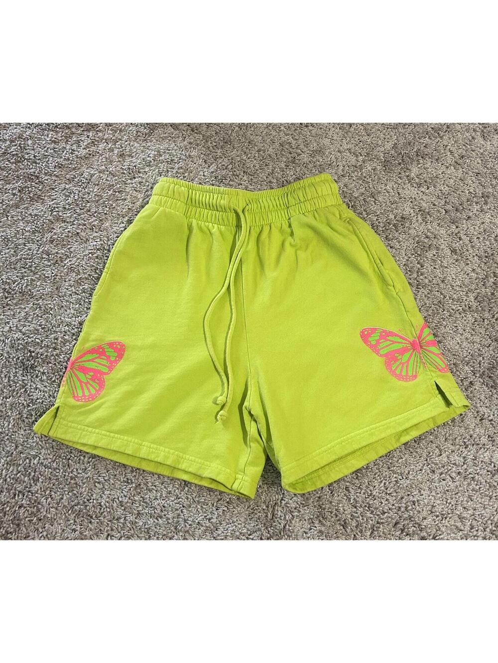 Frankies Bikinis Butterfly Burl Sweatshort Size Medium